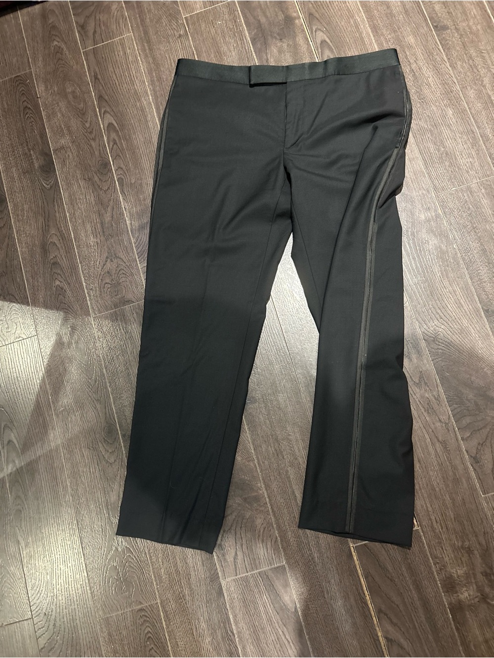 Zanella Black Dress Pants with Side Detail 38